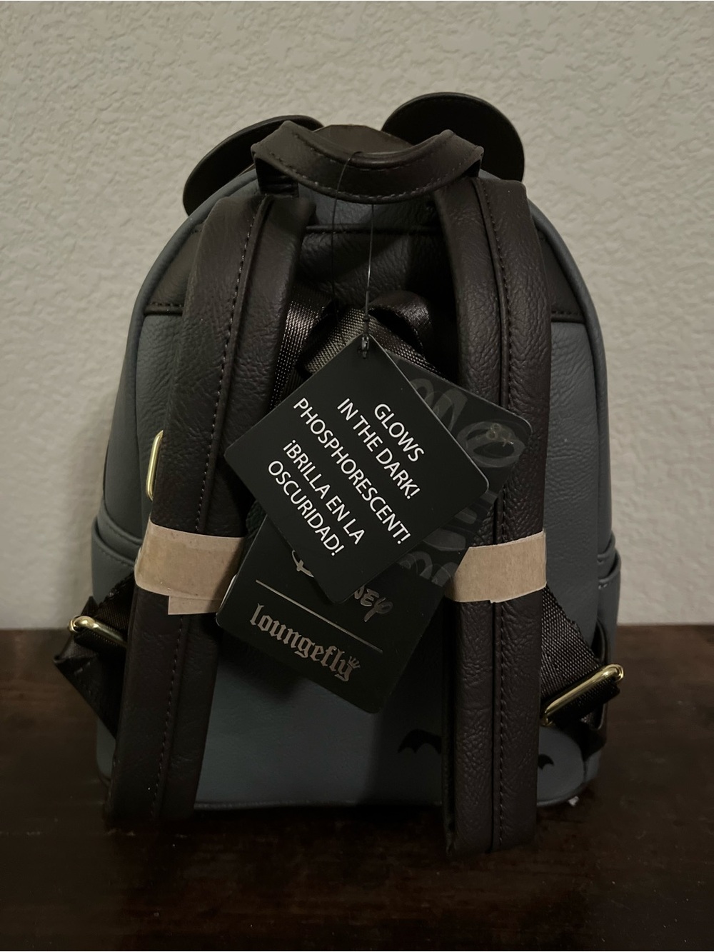 Loungefly Vampire Mickey with Glow in the Dark Pumpkin Mini Backpack Exclusive - Picture 3 of 7